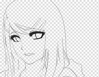 Mae Reed Head Shot Line Art transparent background PNG clipart