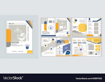 magazine layout template creative brochure design