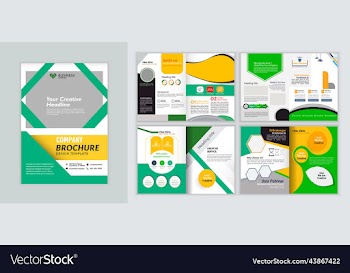 magazine layout template creative brochure design