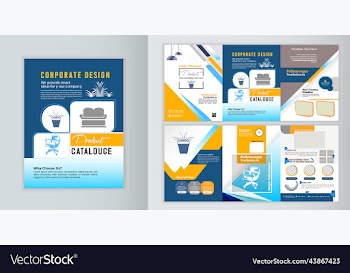 magazine layout template creative brochure design