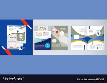 magazine layout template creative brochure design