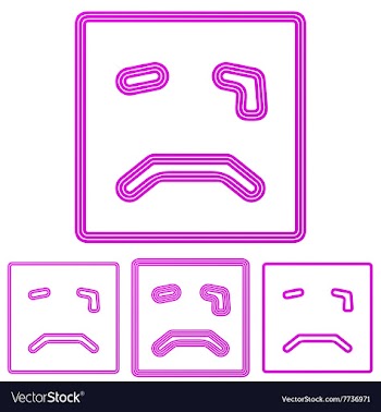 Magenta line cry logo design set vector image