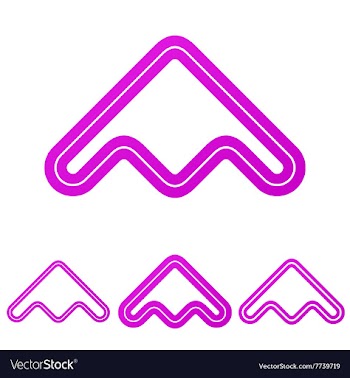 Magenta line product logo design set vector image