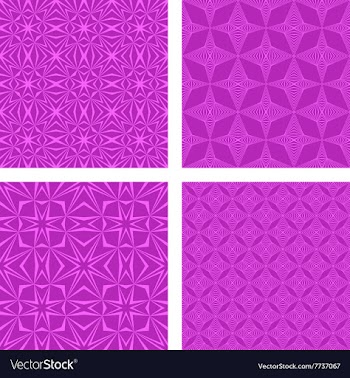 Magenta seamless pattern background set vector image