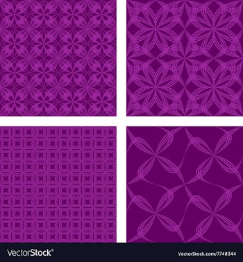 Magenta seamless pattern background set vector image