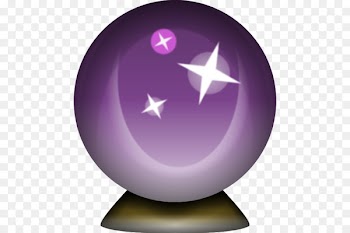 Magic 8-Ball Emoji Crystal ball Sticker - fortune 