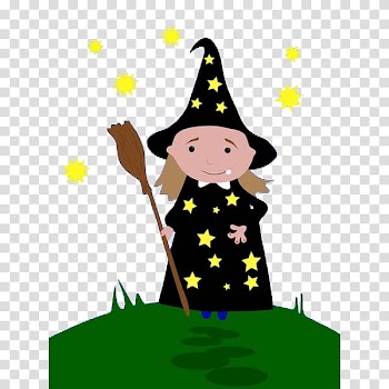 Magic Boszorkxe1ny , Cartoon cute little witch transparent background PNG clipart