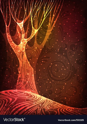 Magic forest vector image