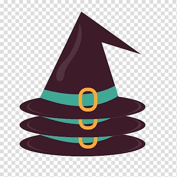 Magic Halloween Hat Witch, Halloween hat transparent background PNG clipart