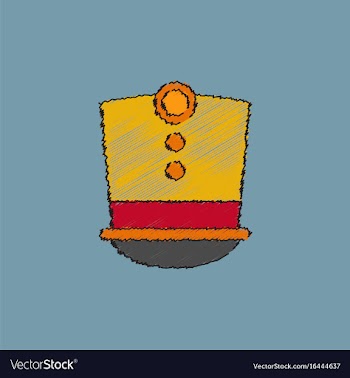 Magic hat in hatching style vector image
