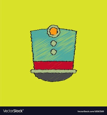 Magic hat in hatching style vector image