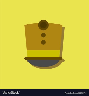 Magic hat in sticker style vector image