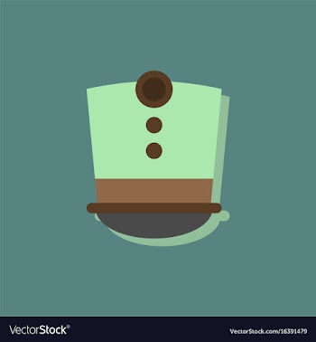 Magic hat in sticker style vector image