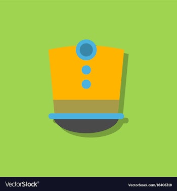 Magic hat in sticker style vector image