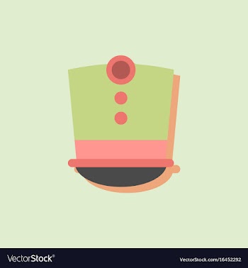 Magic hat in sticker style vector image