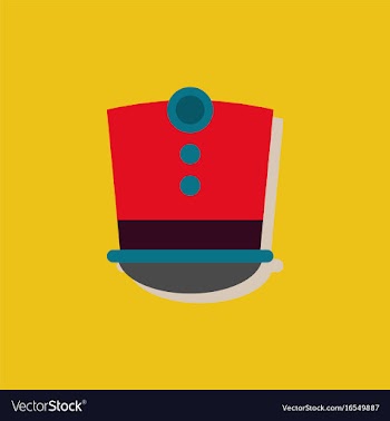 Magic hat in sticker style vector image