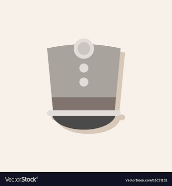 Magic hat in sticker style vector image
