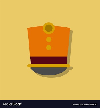 Magic hat in sticker style vector image