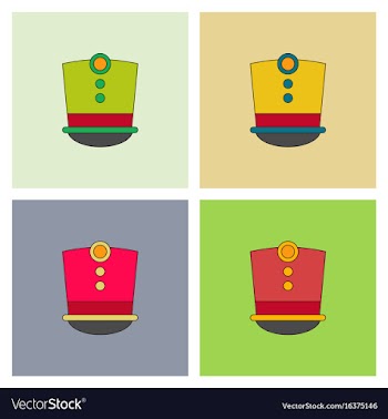 Magic hat set vector image