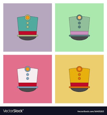 Magic hat set vector image