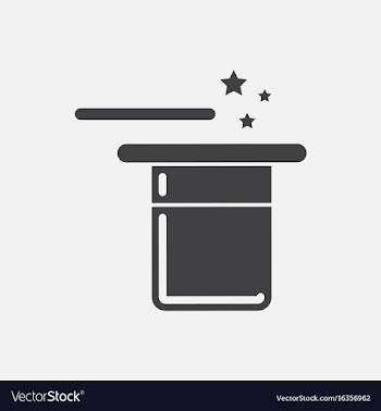 Magic hat with magic wand vector image