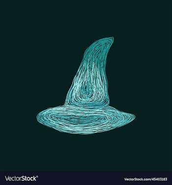 magic hat wizard artwork design