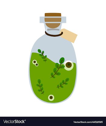 magic potion bottle flat potion with eyes and