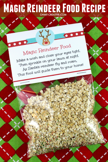 Magic Reindeer Food Recipe and Printable | Ideas for booth ...