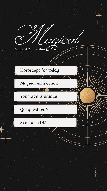 Magical celestial Facebook story template, | Free Vector Template - rawpixel