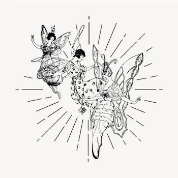 Magical fairies clipart, vintage mythical | Free Vector Illustration - rawpixel