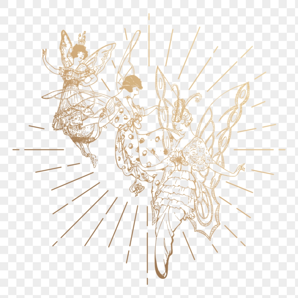 Magical fairies png sticker, vintage | Free PNG Illustration - rawpixel