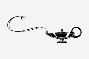 Magical lamp drawing, vintage object | Free Photo - rawpixel