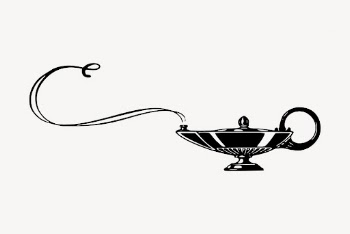 Magical lamp drawing, vintage object | Free Vector - rawpixel
