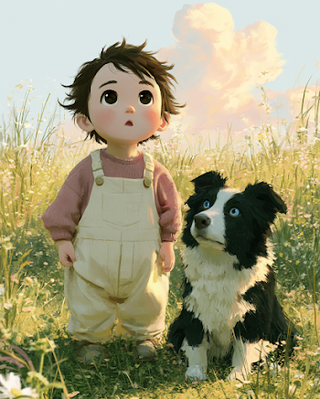 Magical Meadow Adventure with Toddler and Dog