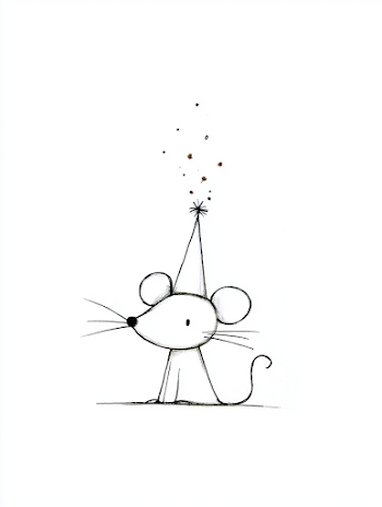Magical Mouse in a Pointy Hat