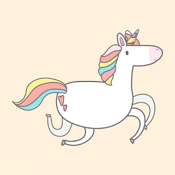 Magical rainbow unicorn illustration vector | Free stock vector - 515496