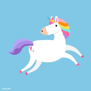 Magical rainbow unicorn illustration vector | Free stock vector - 515573