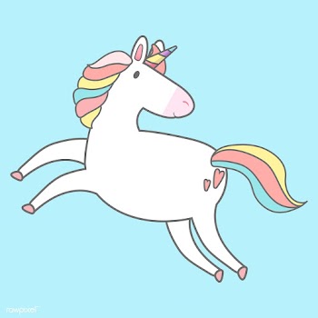 Magical rainbow unicorn illustration vector | Free stock vector - 515606