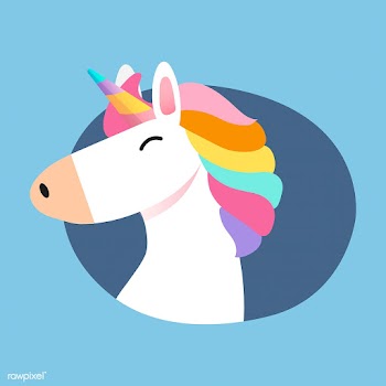 Magical rainbow unicorn illustration vector | Free stock vector - 515636