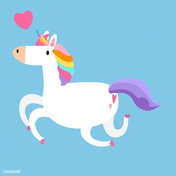 Magical rainbow unicorn illustration vector | Free stock vector - 515638