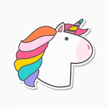 Magical rainbow unicorn sticker vector | Free stock vector - 515569