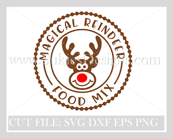 Magical Reindeer Food Christmas DIGITAL DOWNLOAD- SVG,DXF, PNG