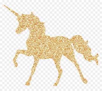 Magical Unicorns Gold Unicorn Poster Birthday - unicorn 