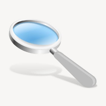Magnifying glass clipart, collage element | Free PSD - rawpixel