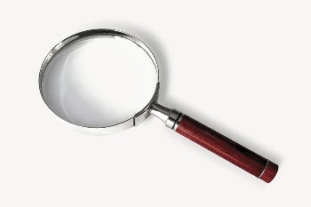 Magnifying glass collage element, isolated | Free PSD - rawpixel