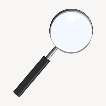 Magnifying glass collage element, object | Free PSD - rawpixel