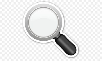 Magnifying glass Emoji Sticker Emoticon - Magnifying Glass 