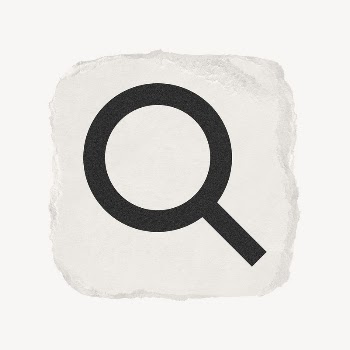 Magnifying glass, search icon, ripped | Free Icons - rawpixel