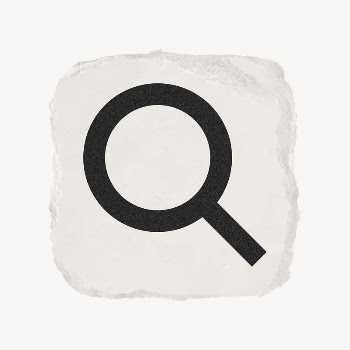 Magnifying glass, search icon, ripped | Free Icons - rawpixel