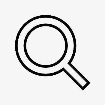 Magnifying glass, search line icon, | Free Icons - rawpixel
